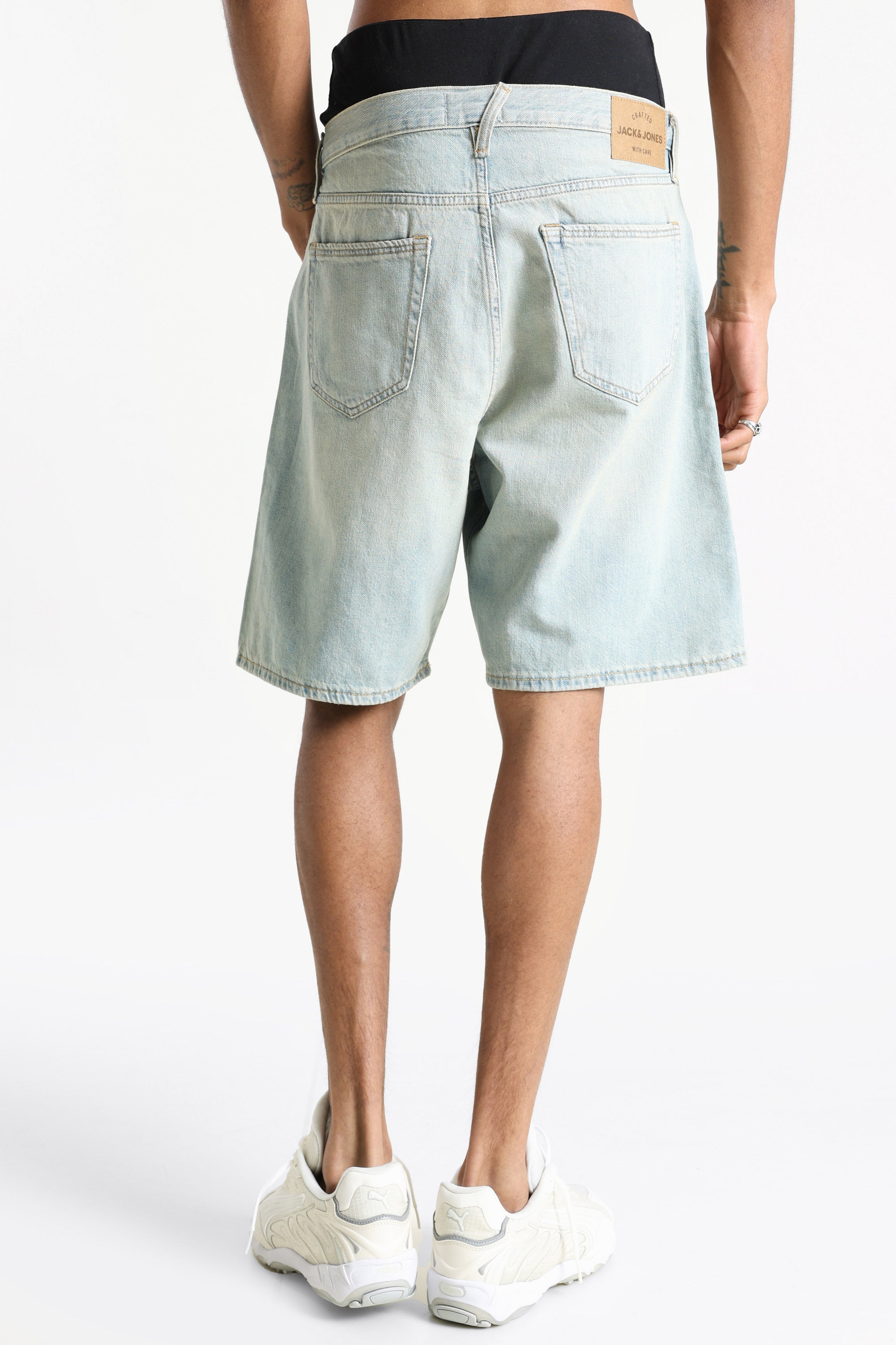 JJITONY JJCOOPER Jeansshorts - Blue Denim