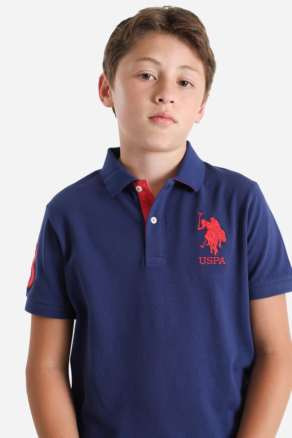 Fluorescent polo shirt - Navy
