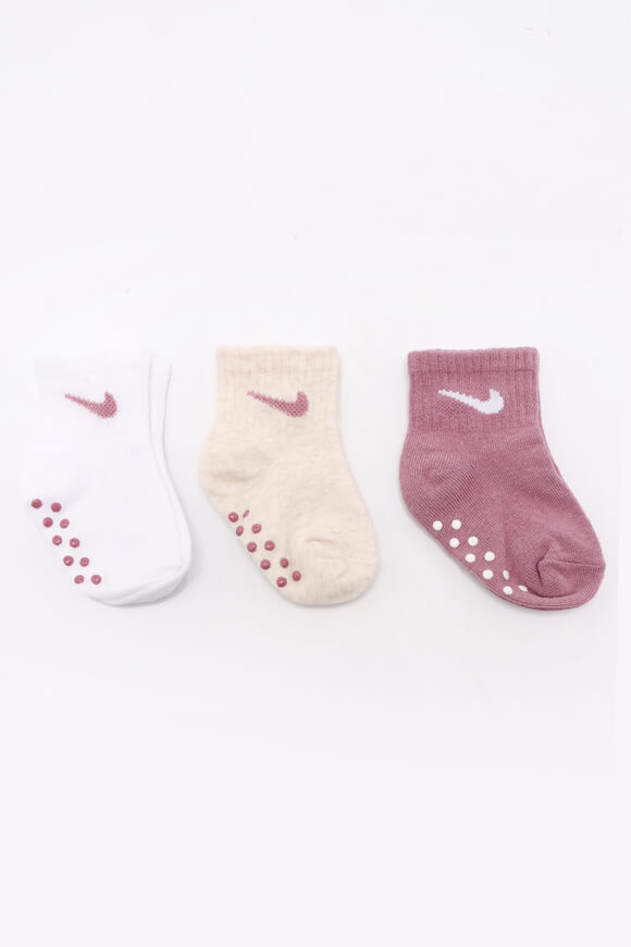 Dreierpack Anti-Rutsch Baby Socken - Plum Dust
