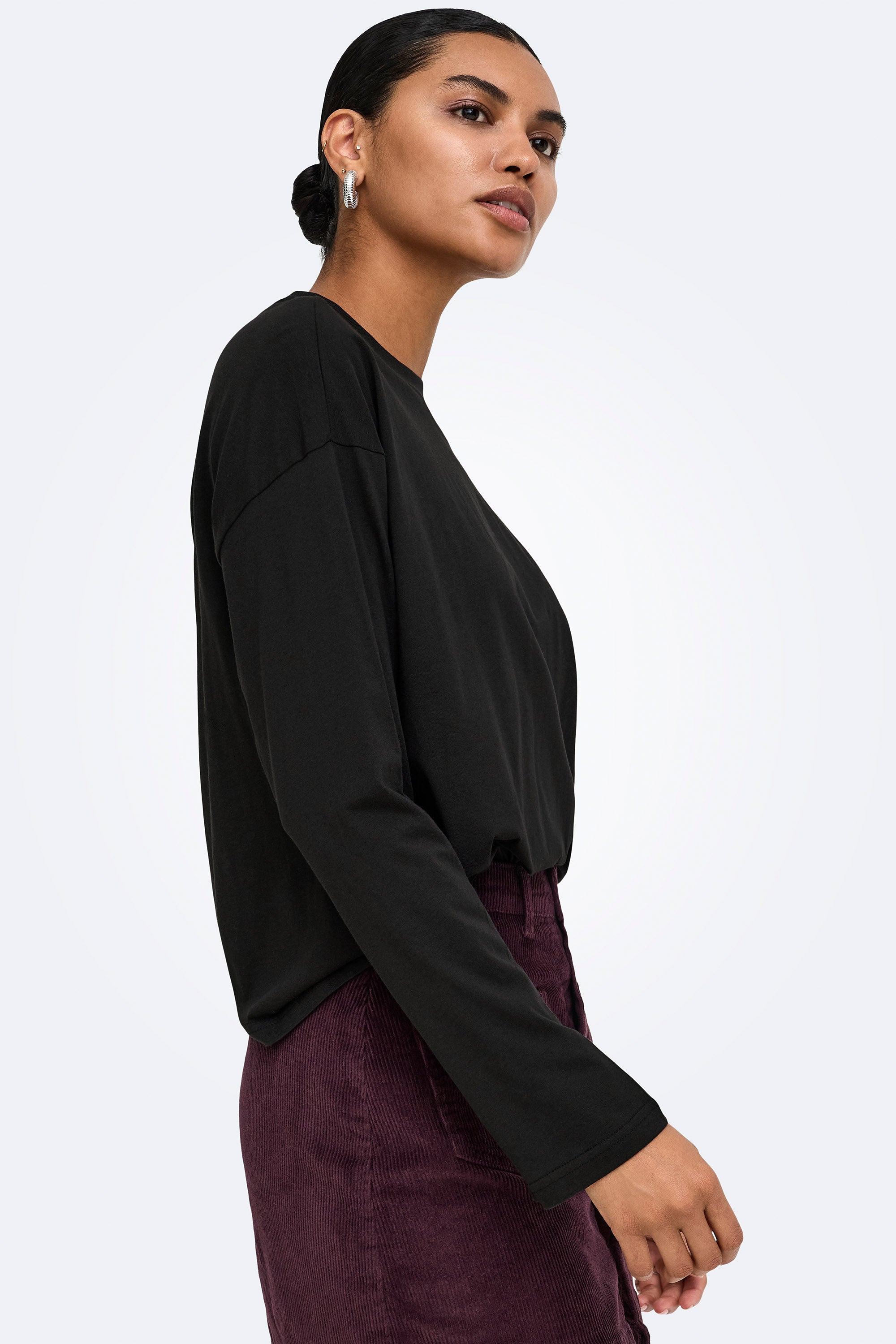 ONLHAPPY Langarmshirt - Black