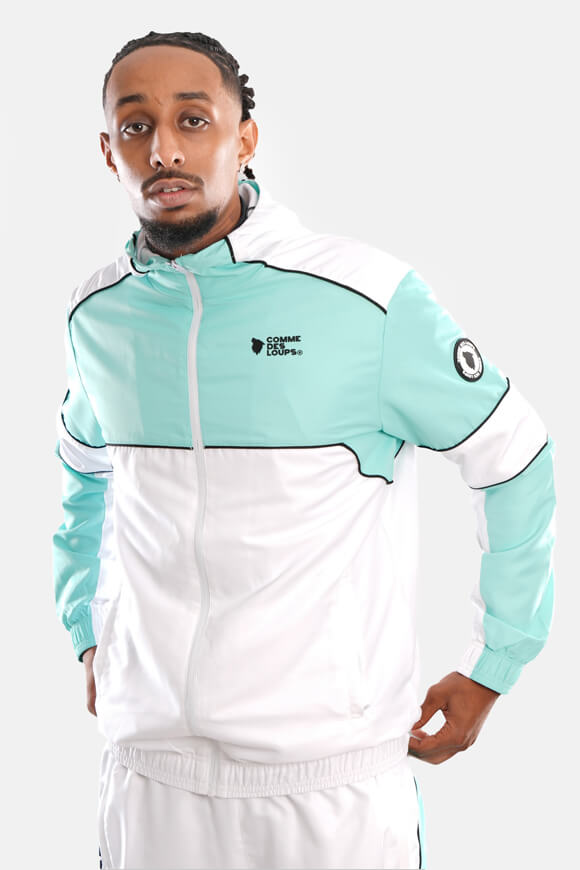 Baltimore tracksuit jacket - White + Green