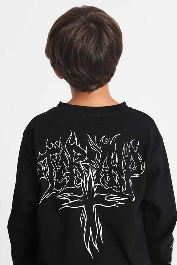 Langarmshirt - Schwarz + Weiss