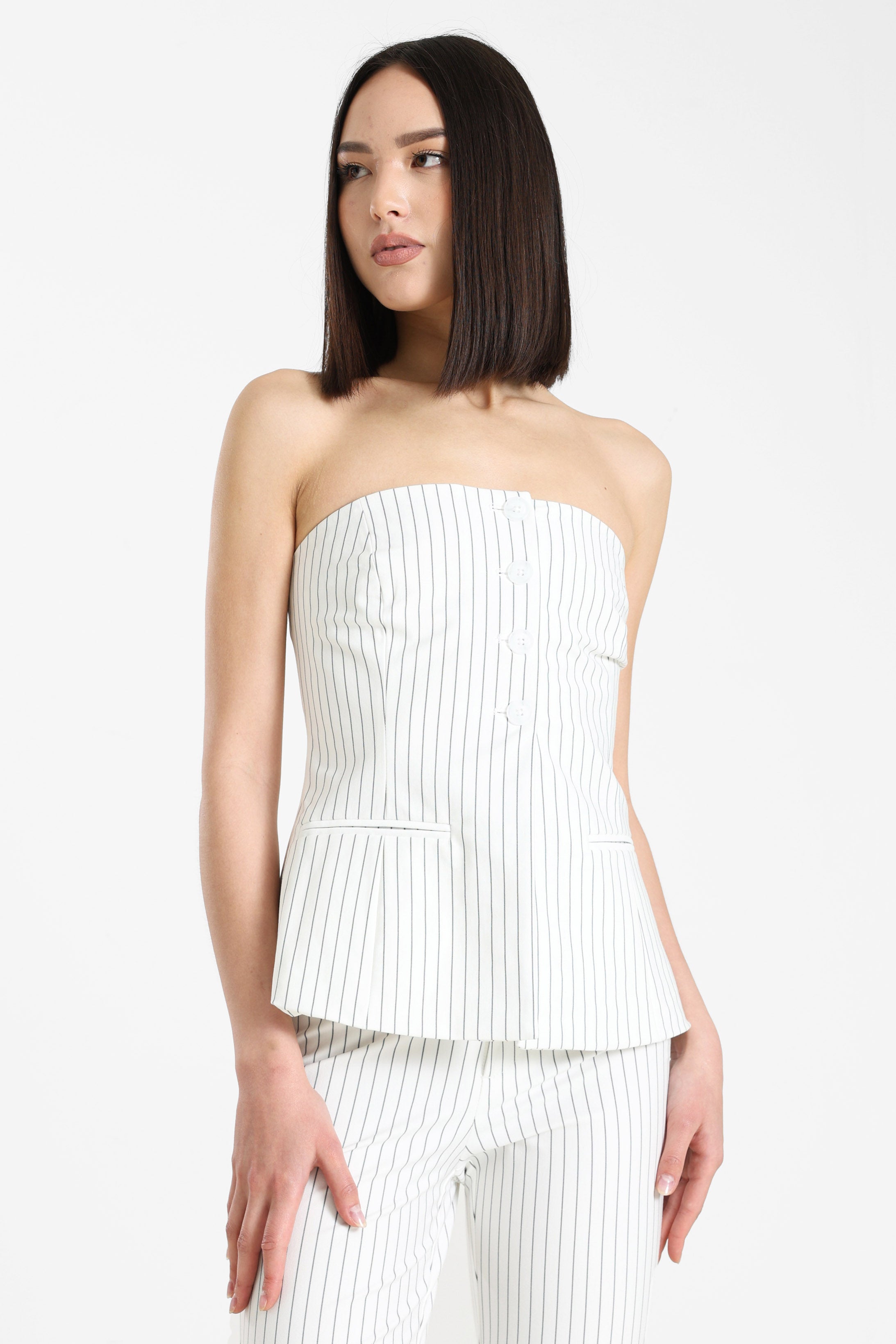 Top corsetto - Ecru