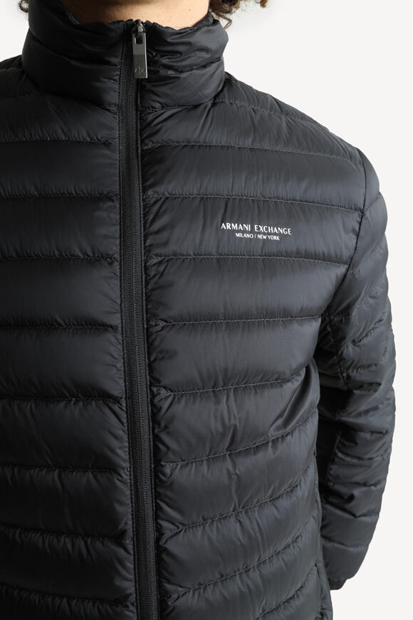 Leichte gesteppte Daunenjacke - Black