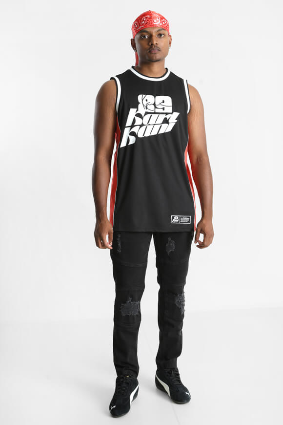 Loose mesh tank top - Black