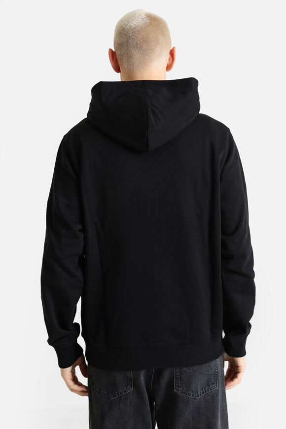 Hooded zip-up sweatshirt - Black