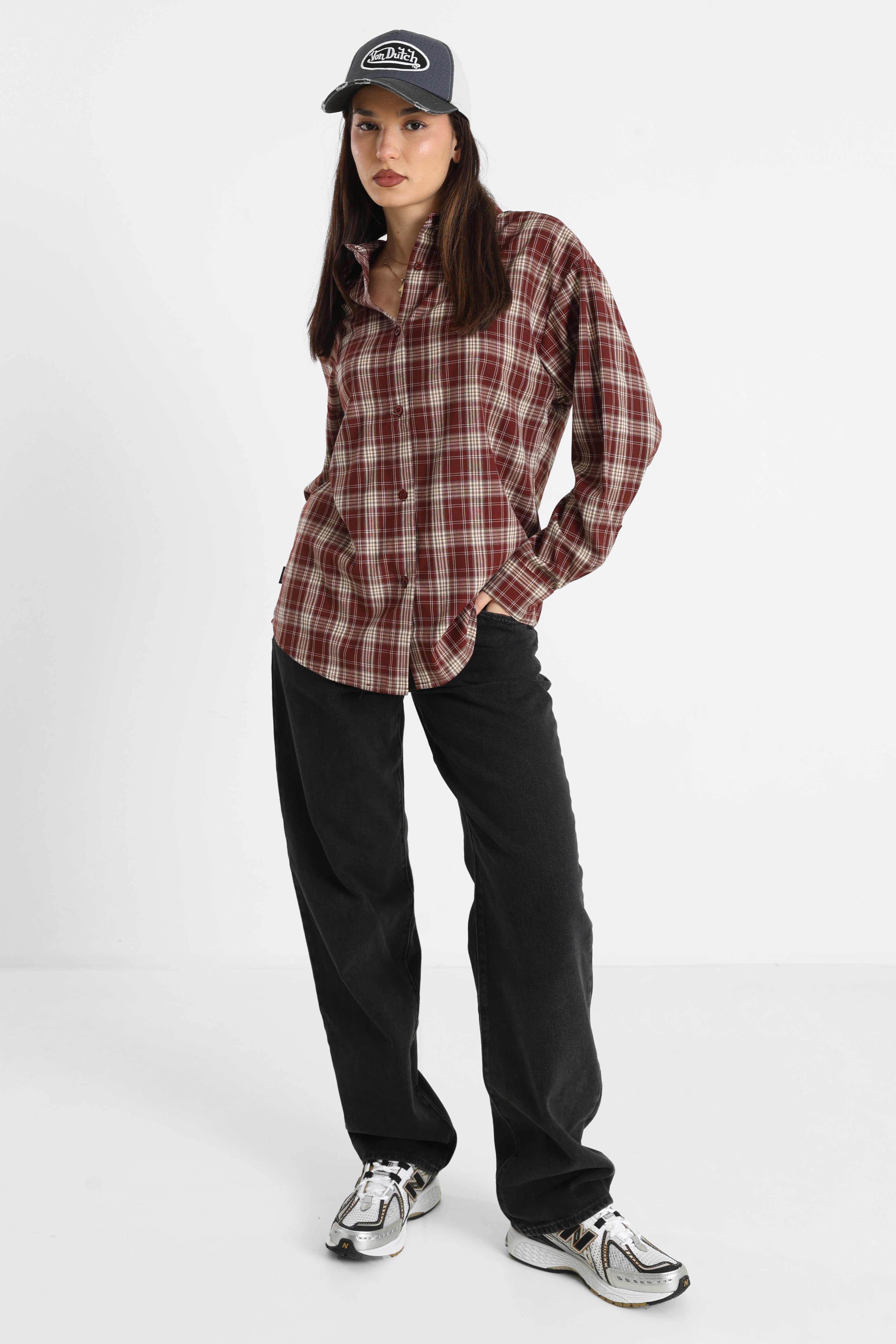 Check shirt - Bordeaux