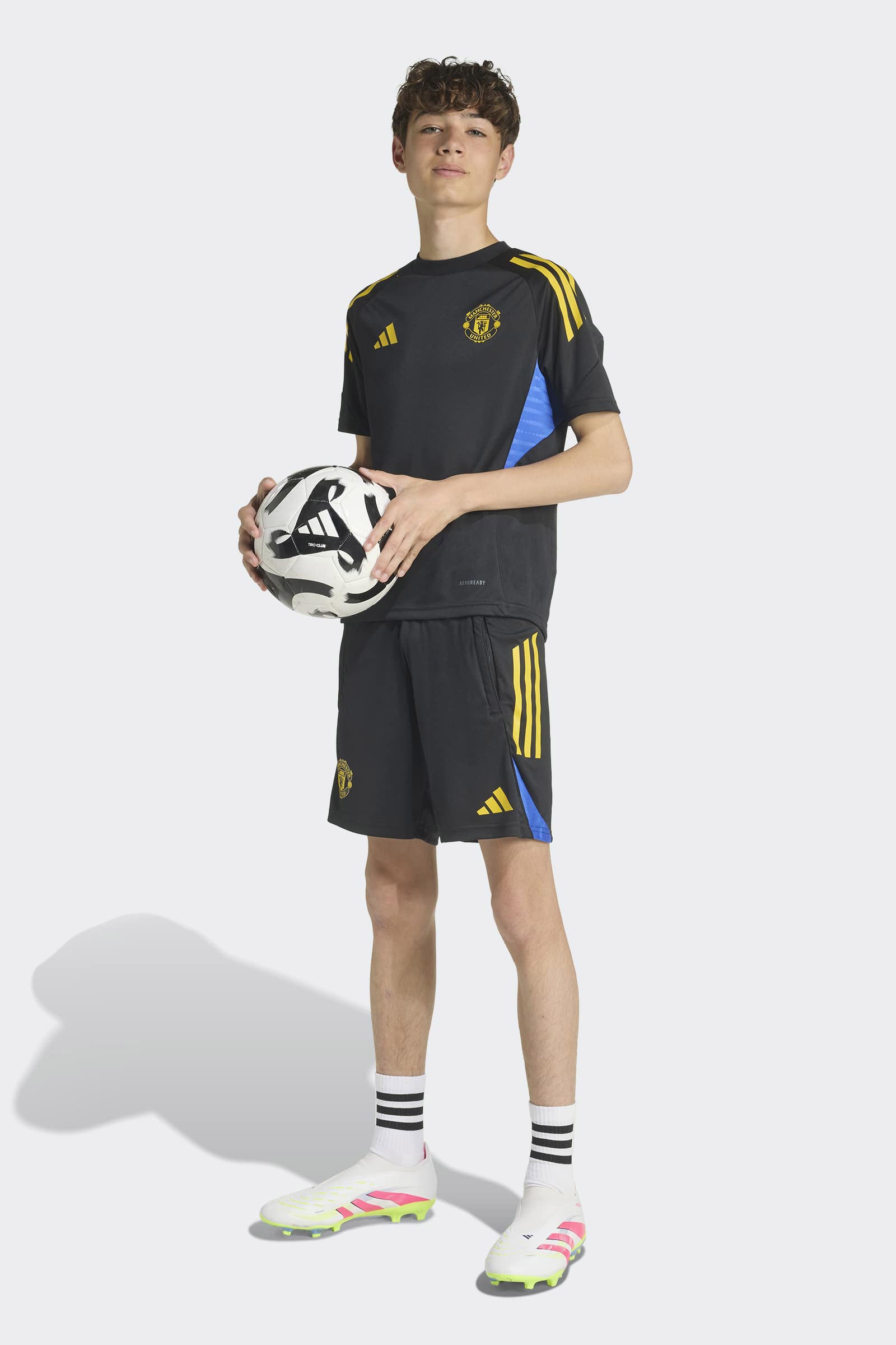 Manchester United T-Shirt - Black + Tribe Yellow