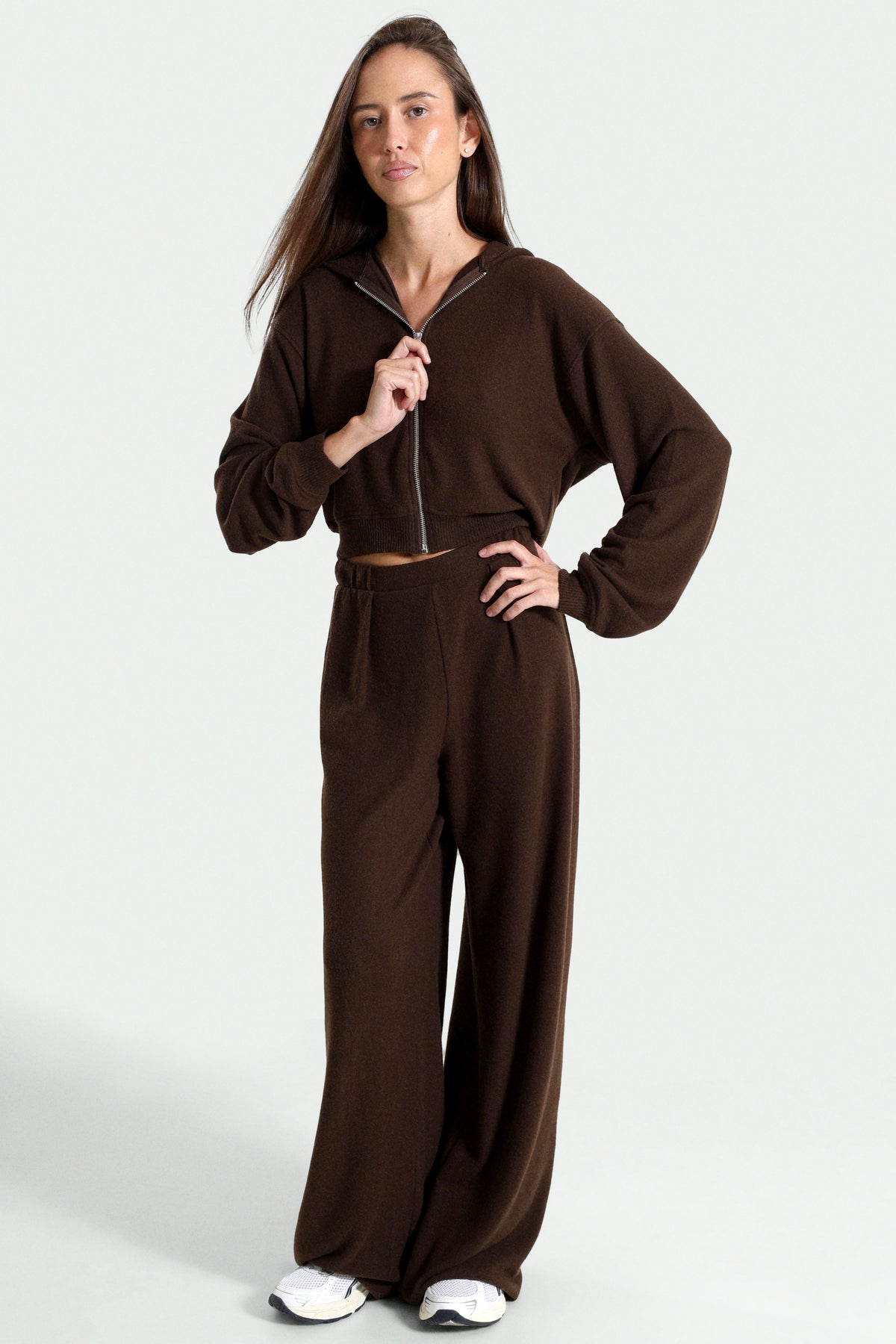 ONLAVELINE jaquette courte en tricot - Coffee Bean Melange