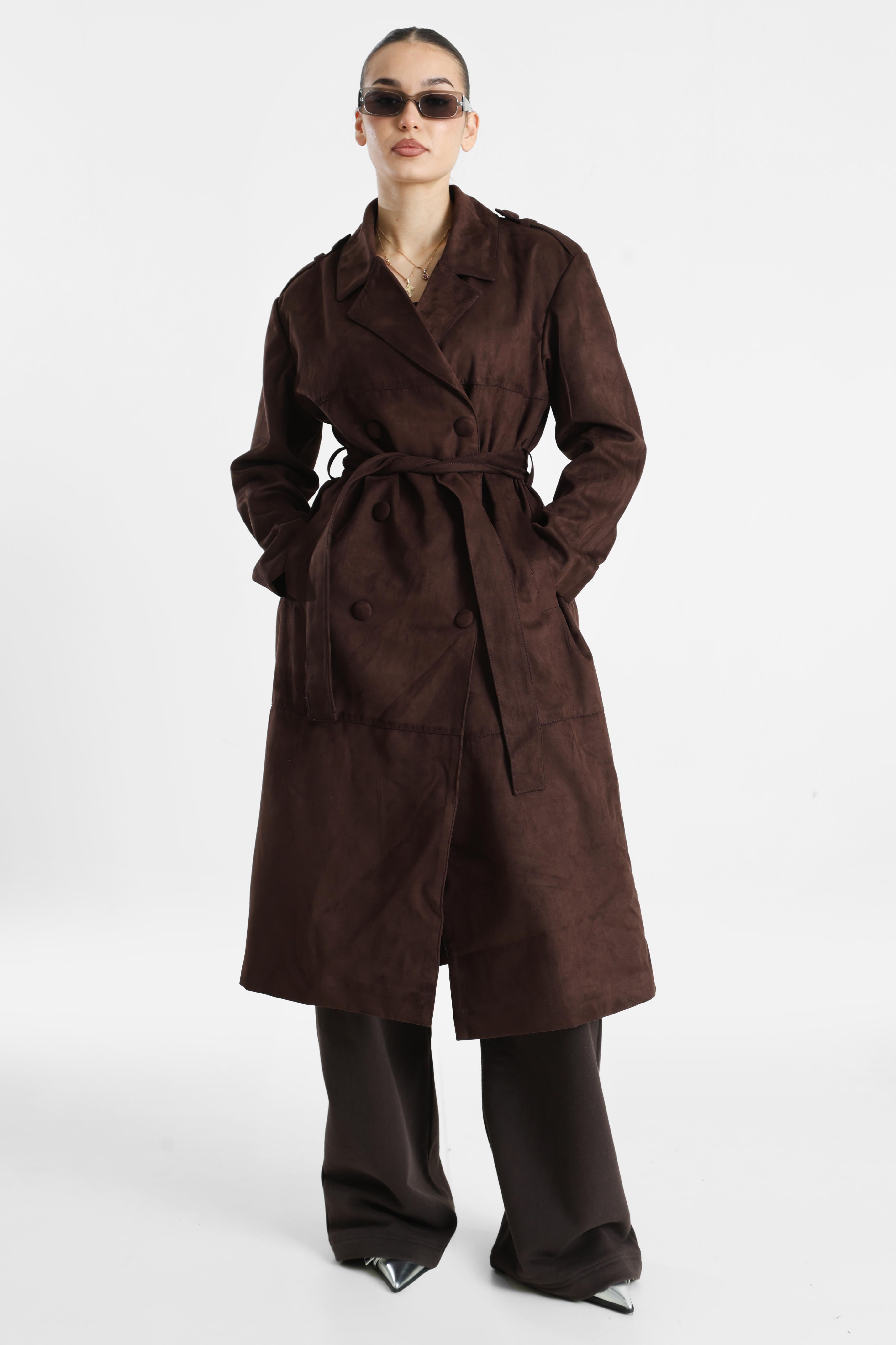ONLBINE Trench-coat en daim synthétique - Mole