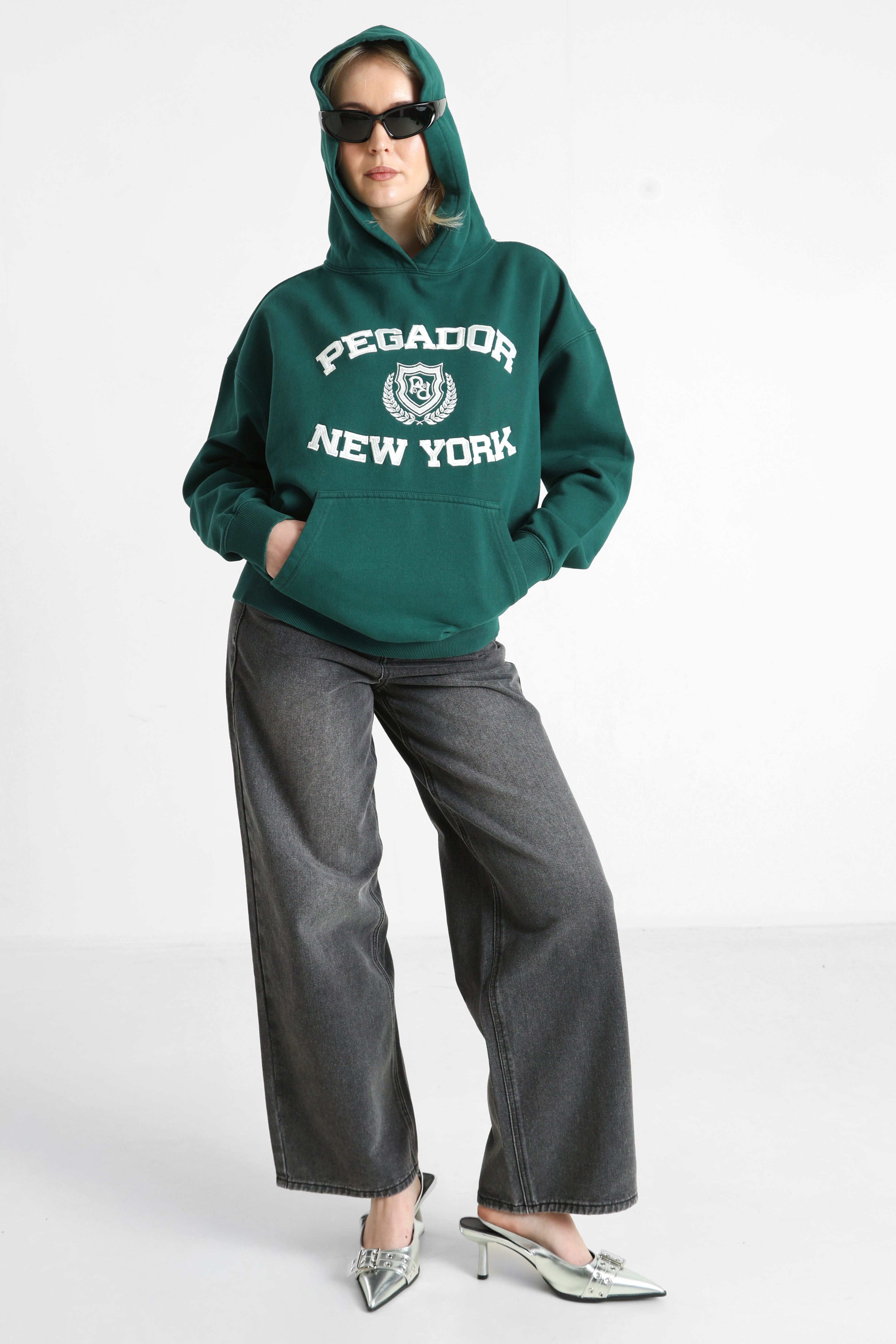 Frieda Oversize Kapuzensweatshirt - Dark Green