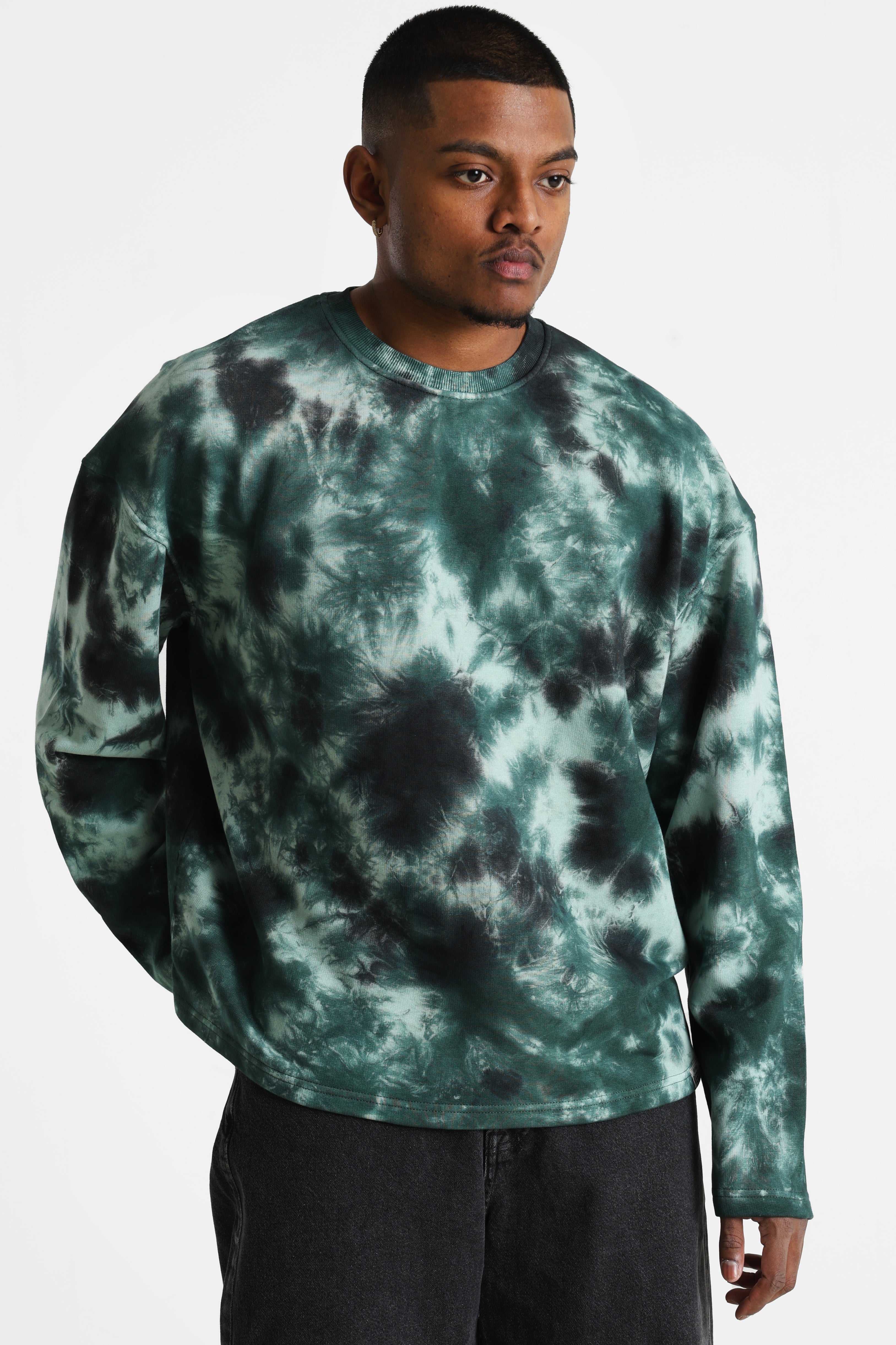 RRARCHIE sweatshirt ample - Forest Night