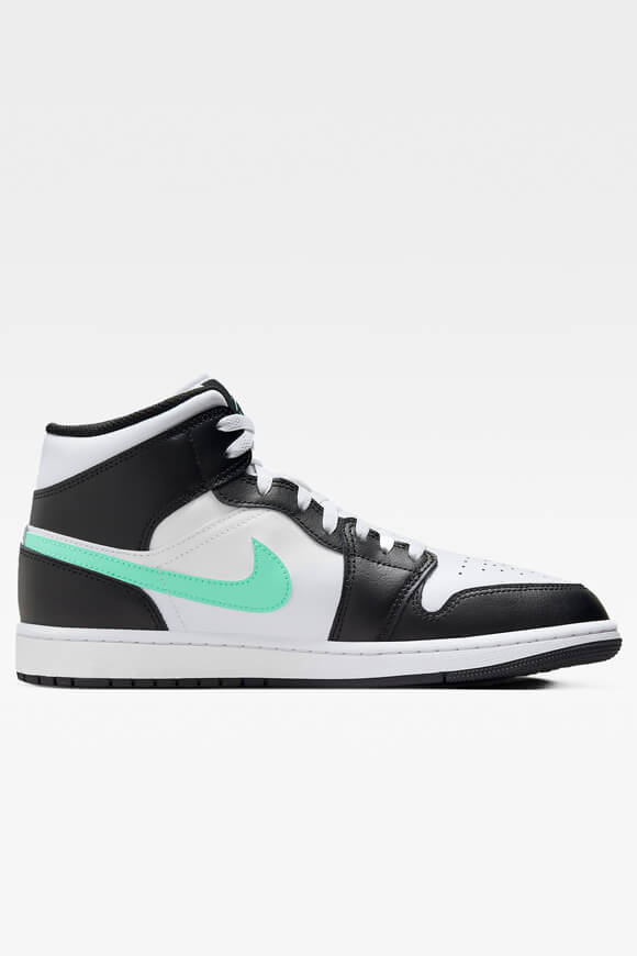 Air Jordan 1 Sneaker - White + Green Glow + Black