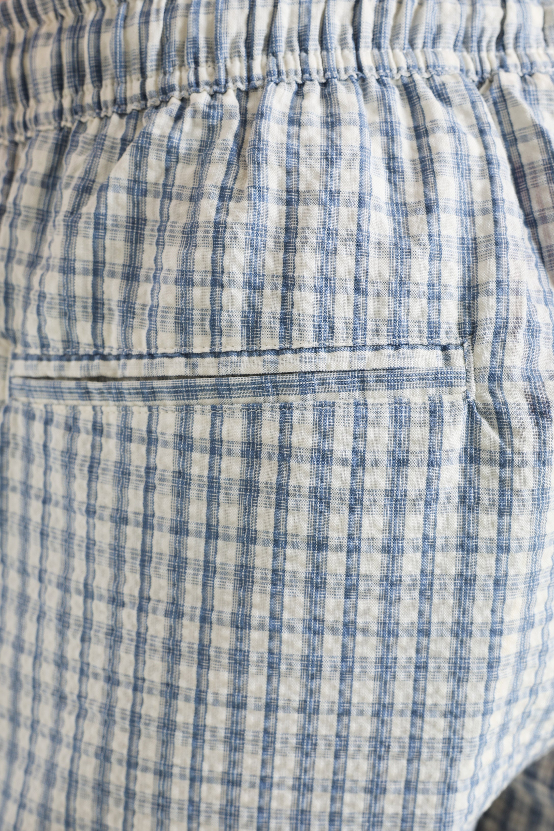 RRSLADE Karoshorts aus Seersucker - Ashley Blue