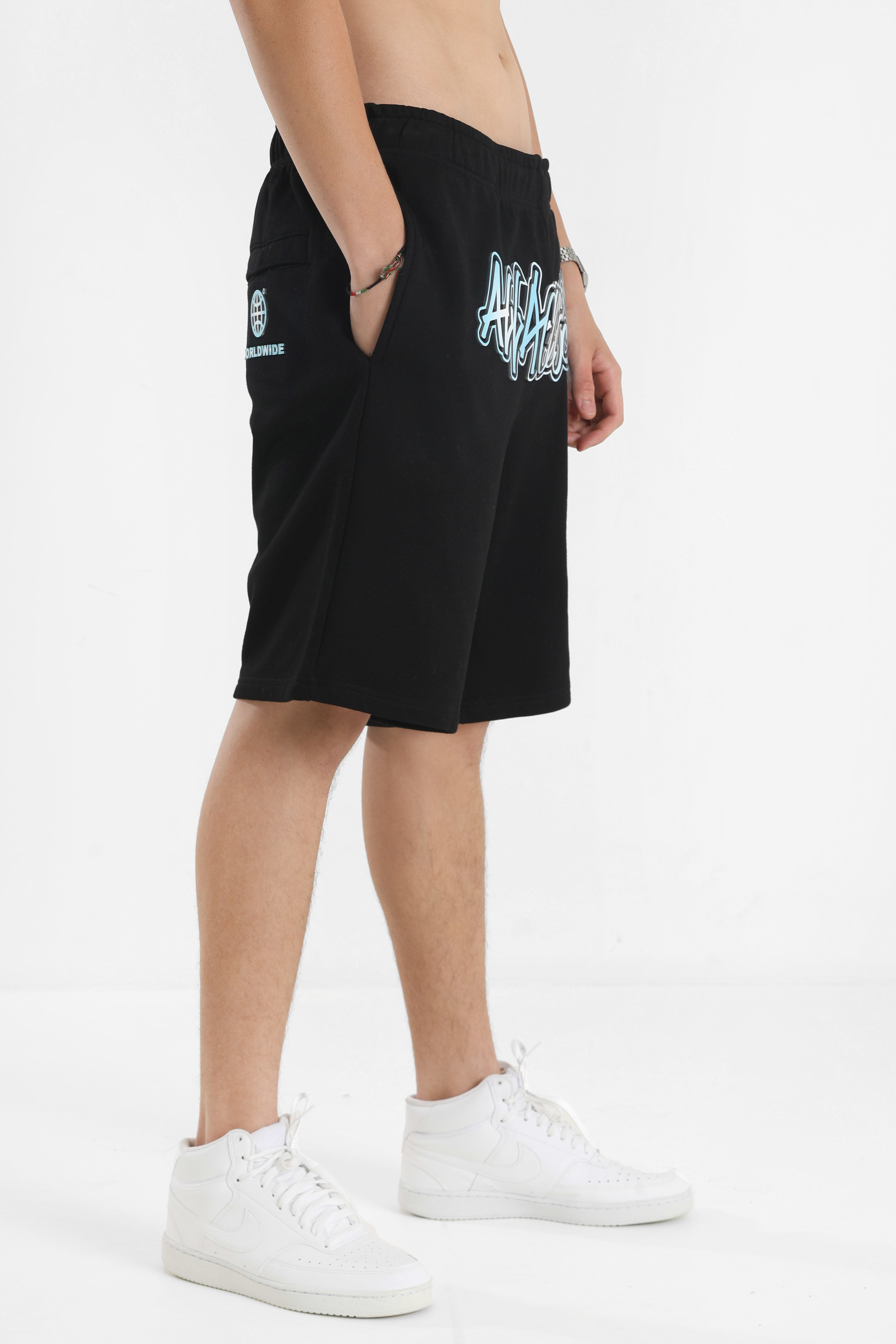 Short en sweat - Noir
