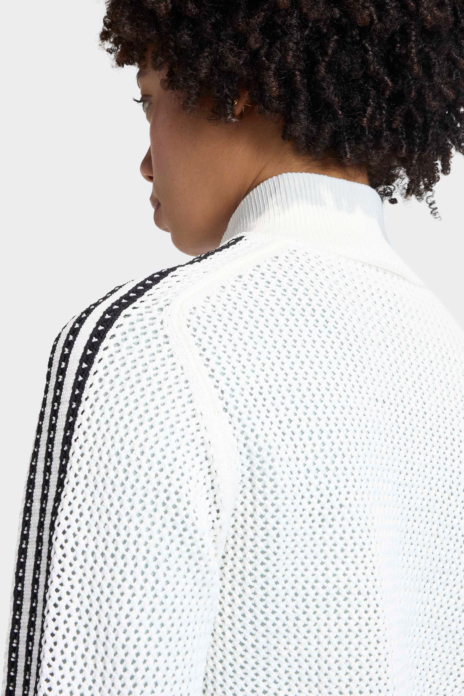 Giacca da tuta in crochet - Off White