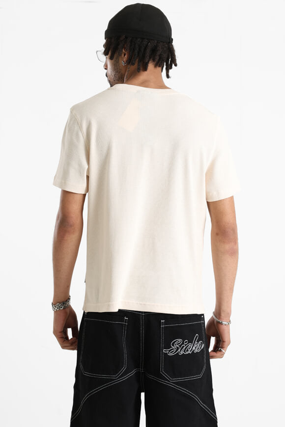 T-shirt strutturata - crema