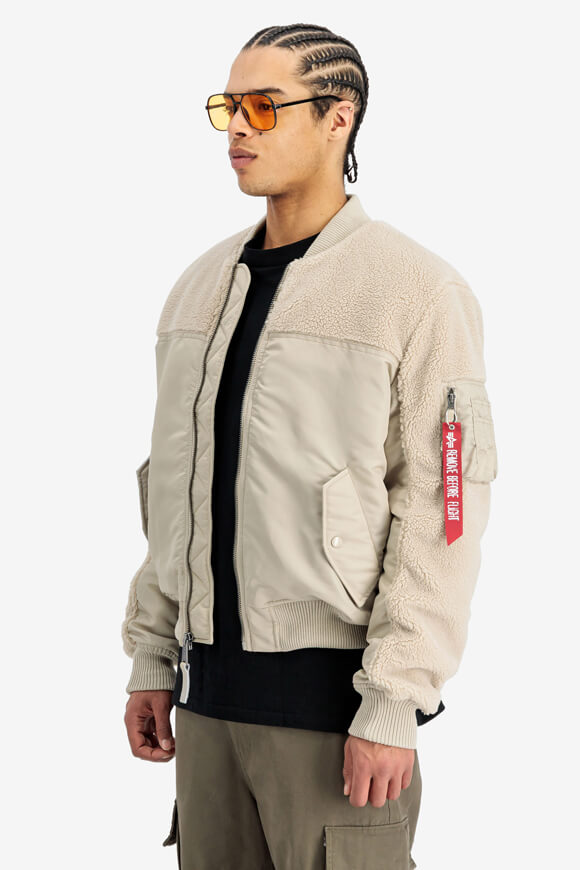 Sherpa Bomberjacke - Organic Beige