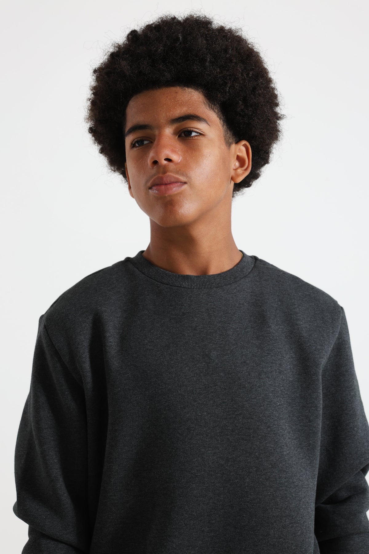 Fluffy Sweatshirt - Charcoal Heather