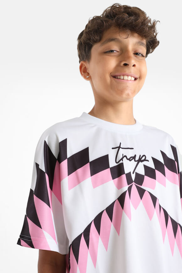 T-Shirt - Weiss + Pink
