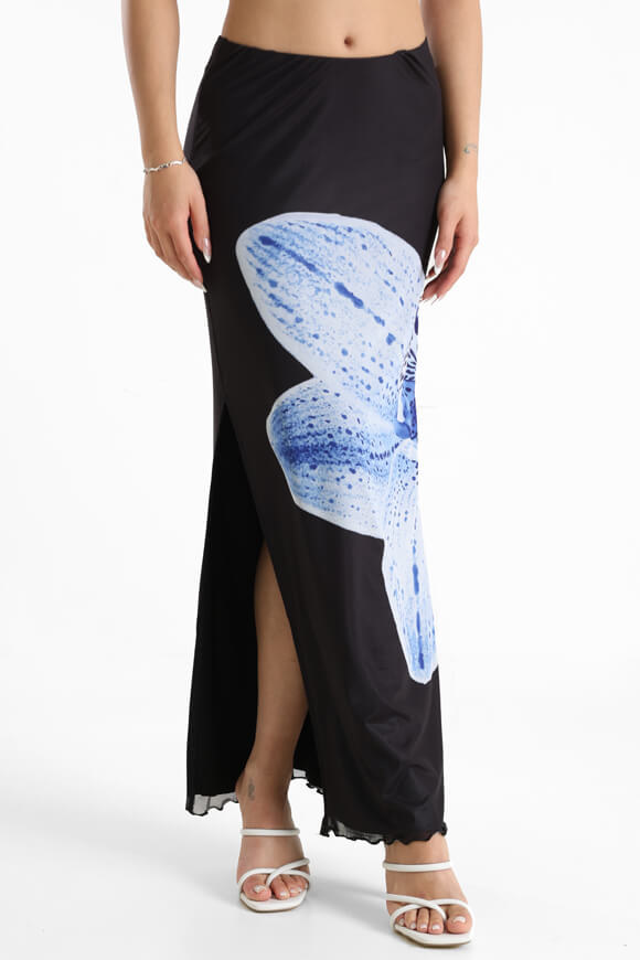 Maxi gonna a rete - nero