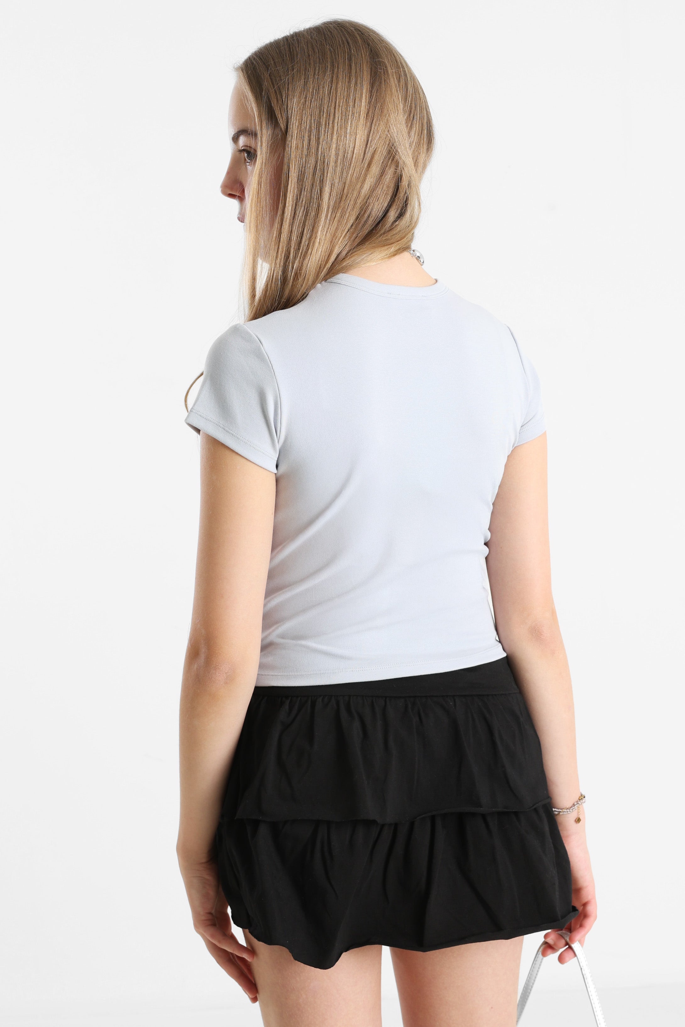 Crop T-Shirt - Hellblau