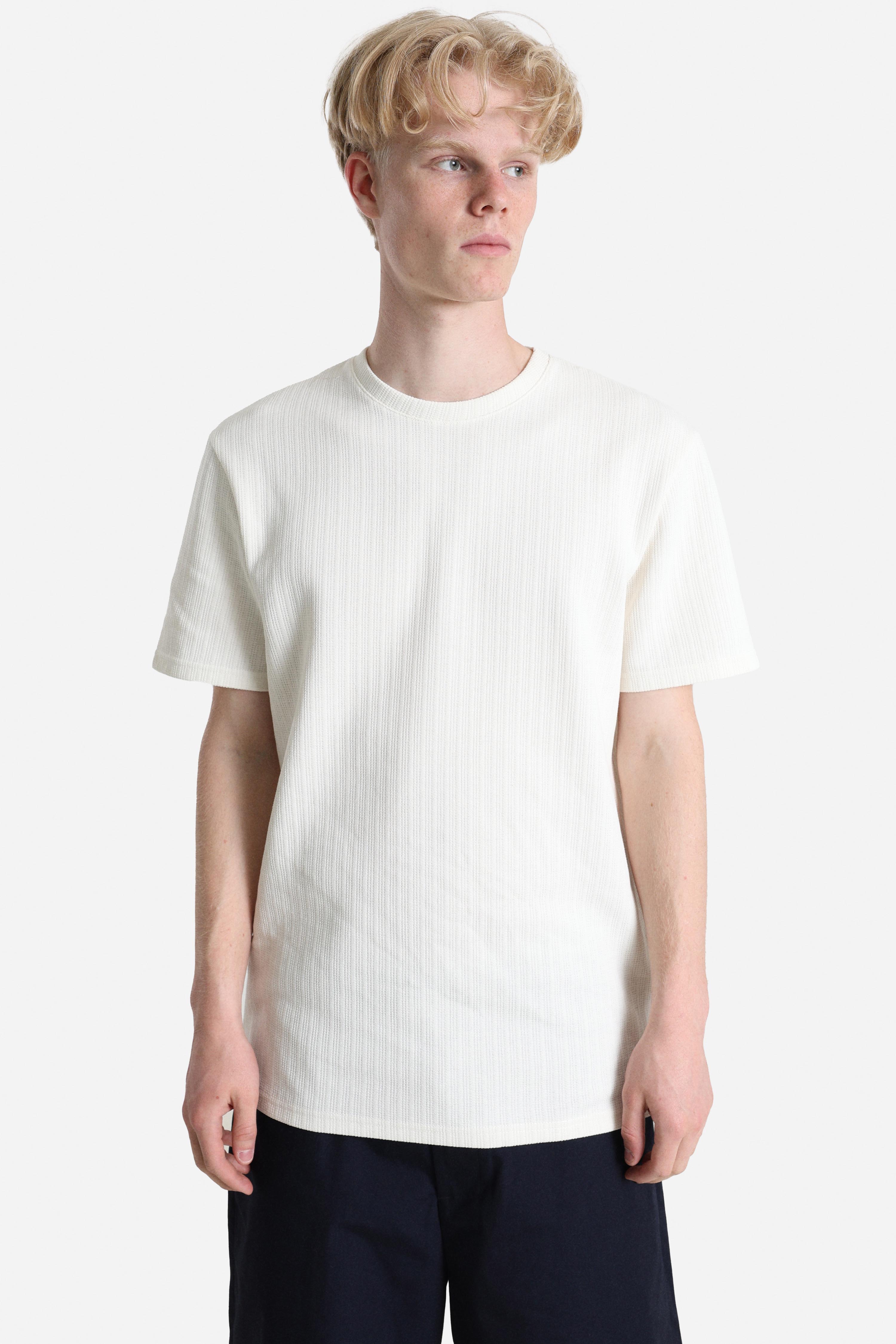 ONSTREY Strukturiertes T-Shirt - Gardenia