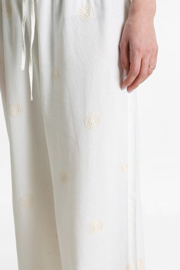 ONLCARO Wide Leg Leinenhose L32 - Bright White