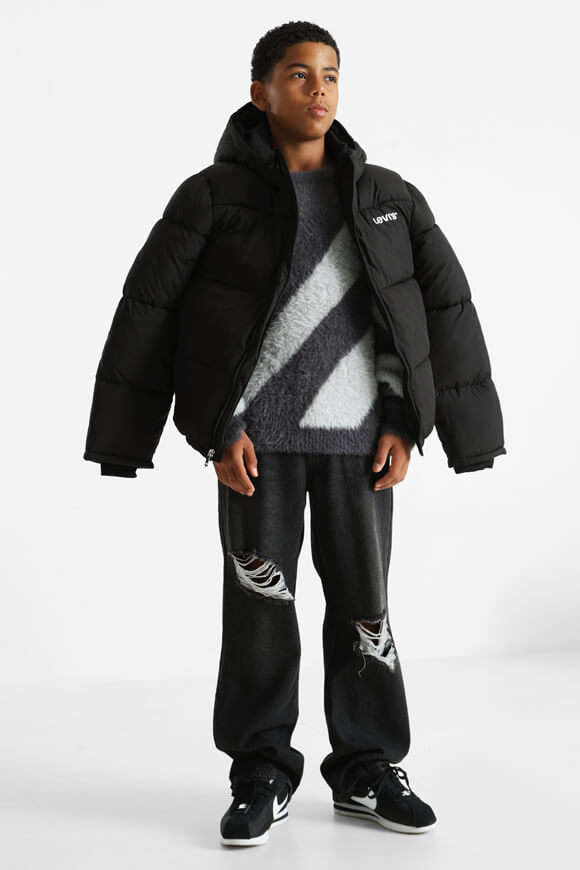 Hairy Strickpullover - Gris clair + Anthracite