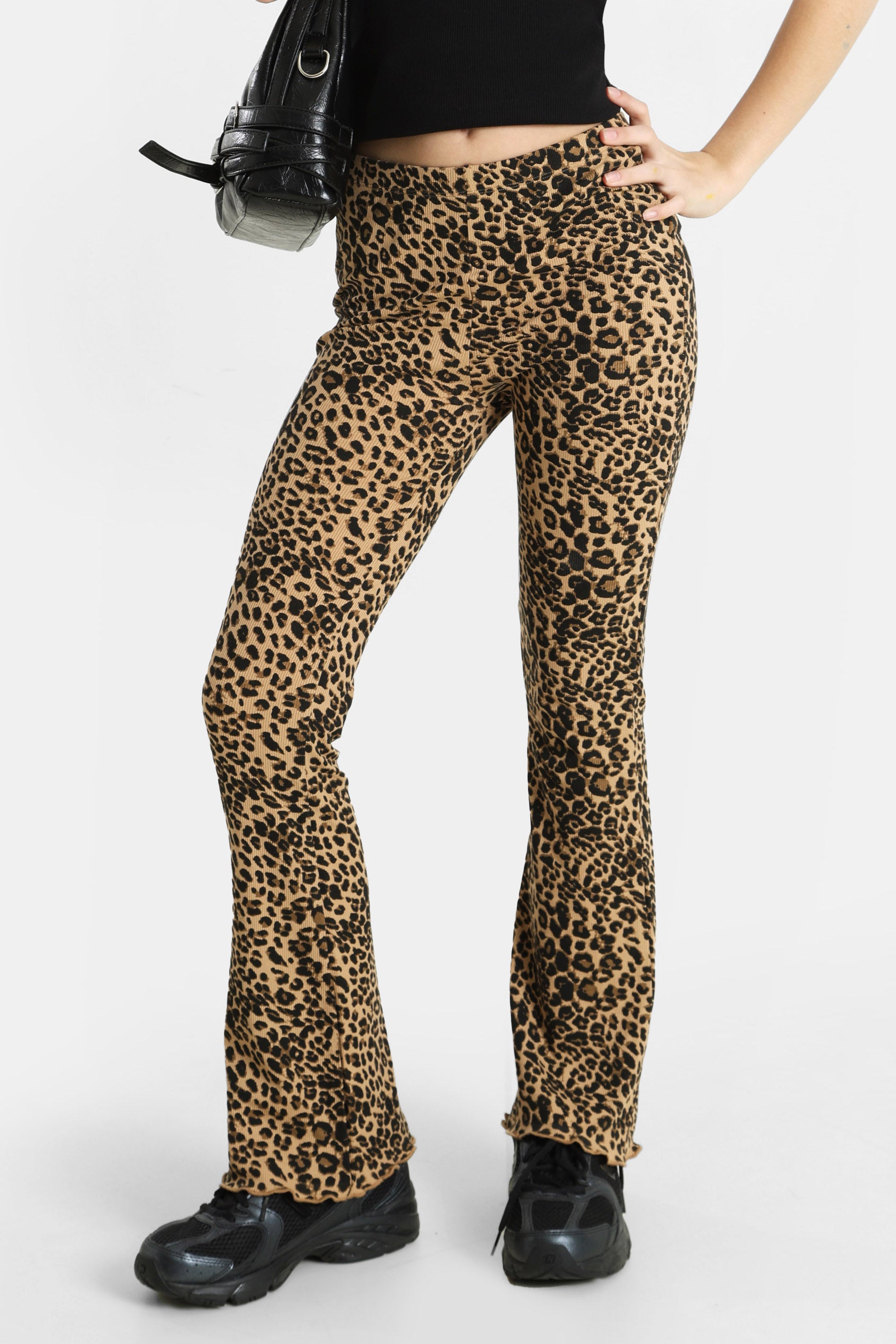 Ribbed flare leggings - Leo