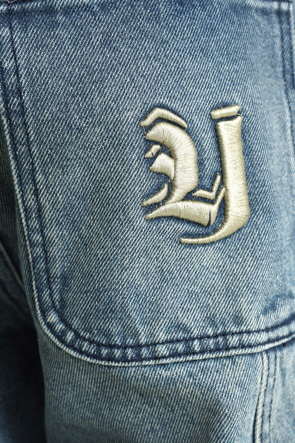 Baggy Fit Jeans - Medium Blau Used