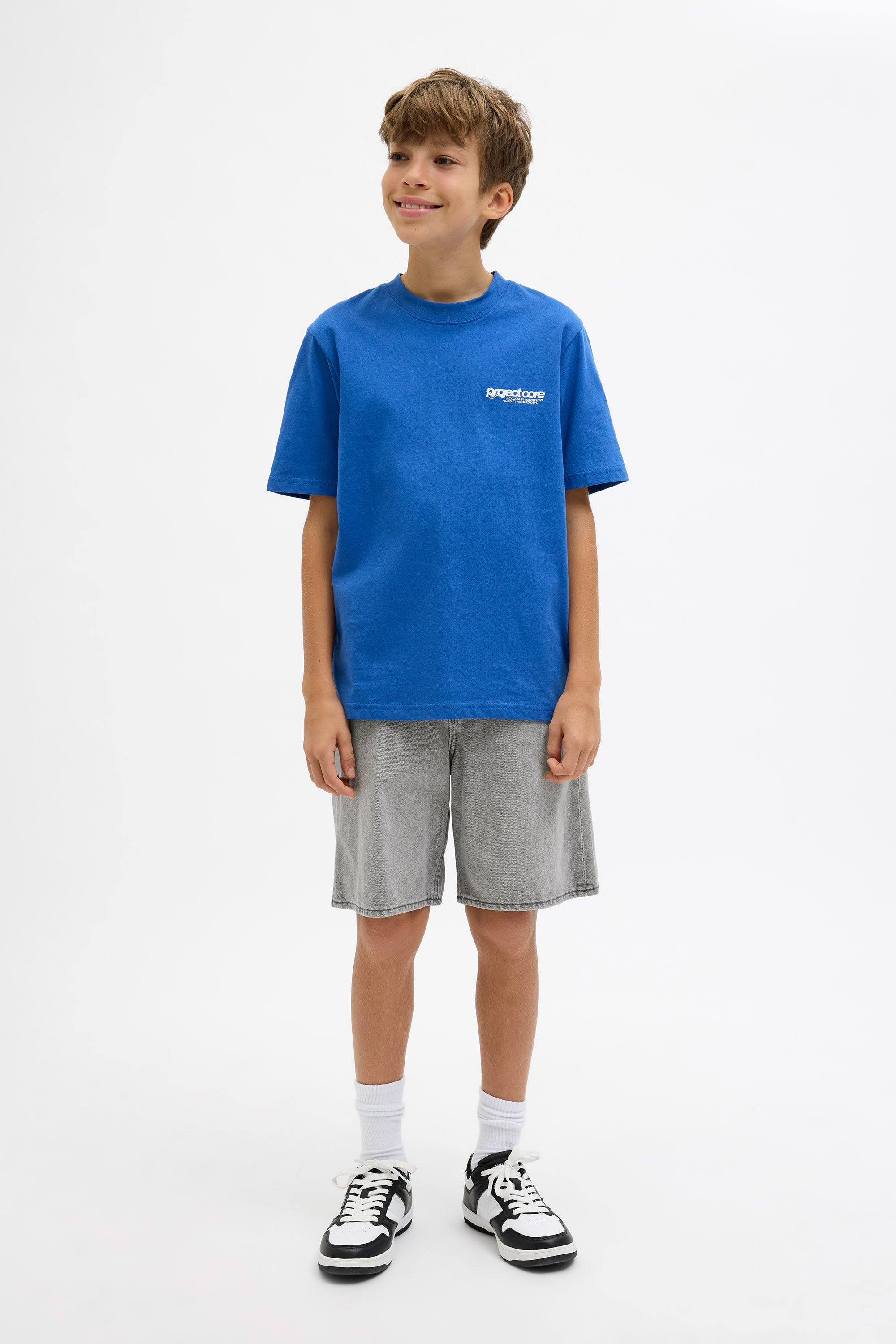 Short Tony in jeans - Grey Denim