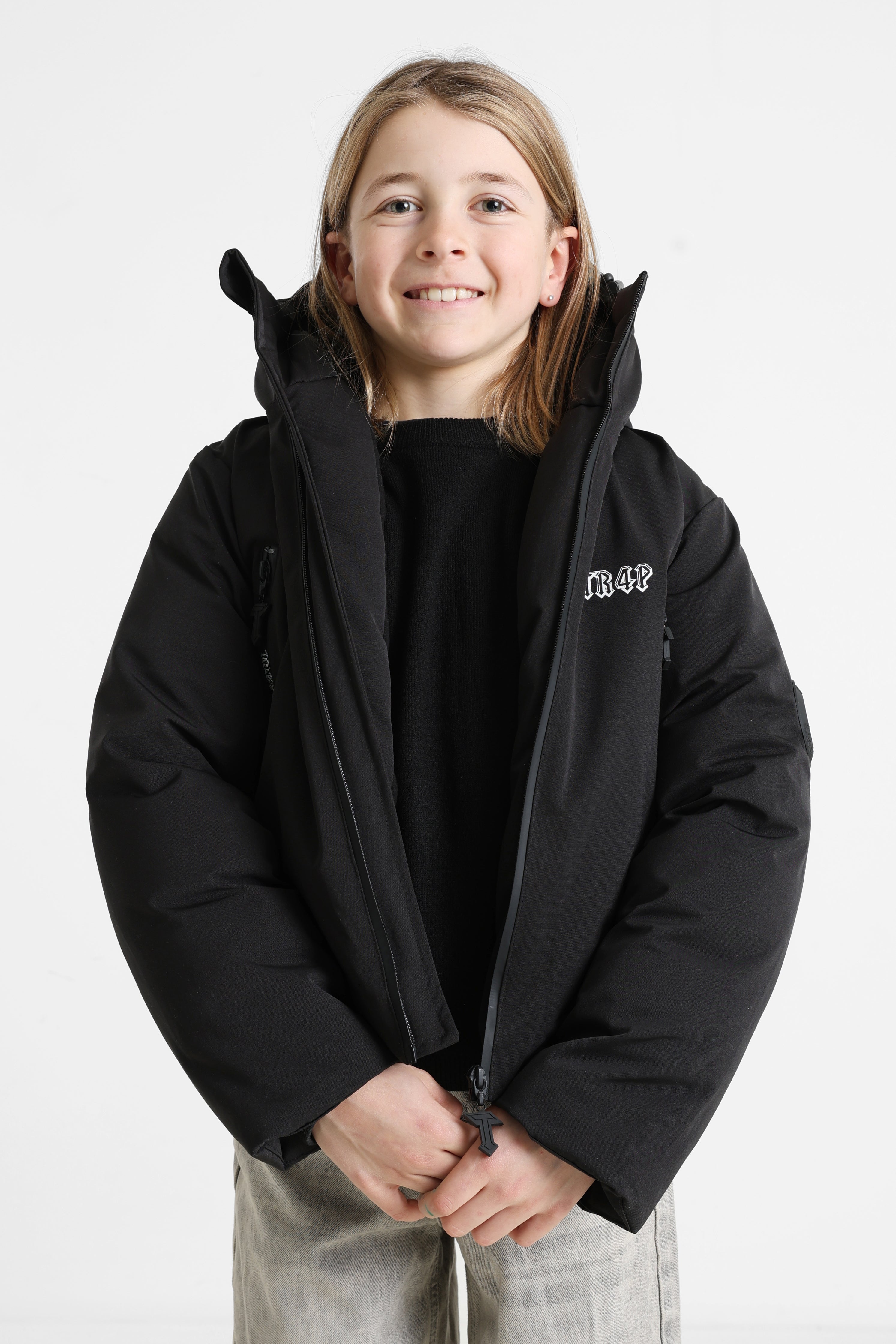 Wattierte Jacke - Schwarz