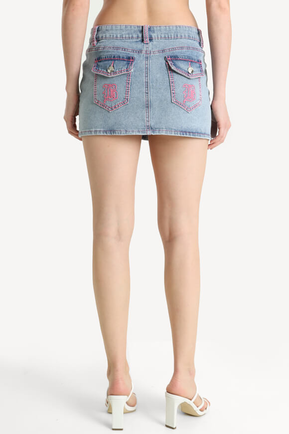 Jeans mini skirt - light blue denim