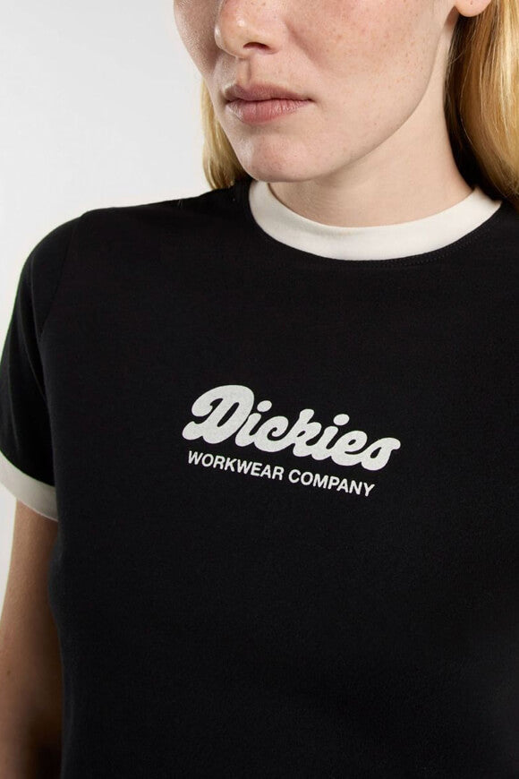 Ringer Lewistown t-shirt court - Black