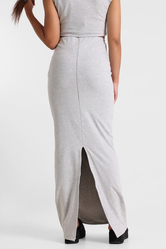 Maxi skirt - mottled gray