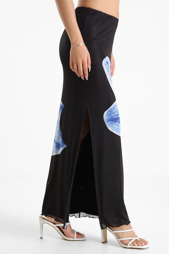 Maxi gonna a rete - nero