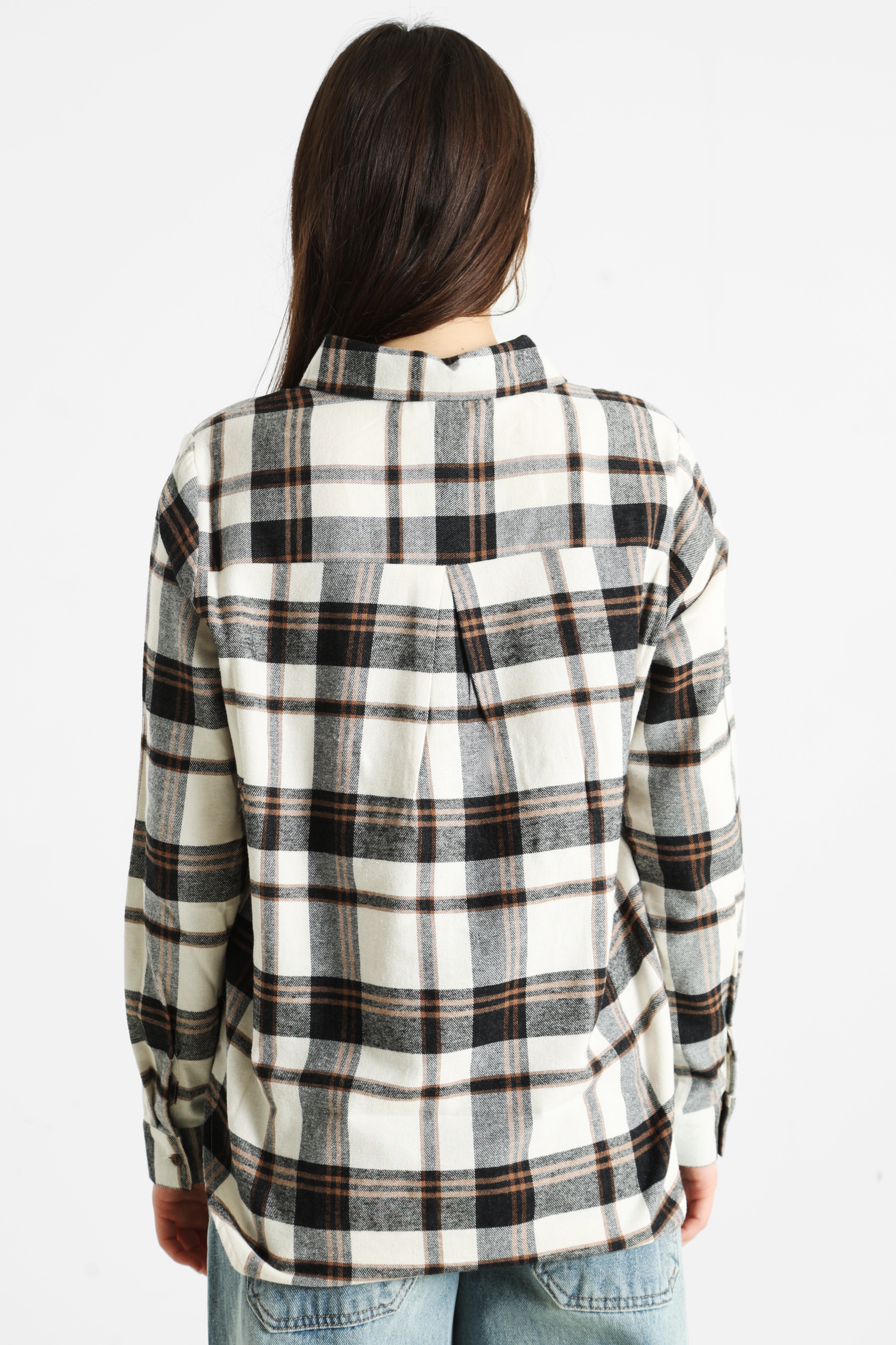 Camicia ONLFIE - Cocco tostato + nero