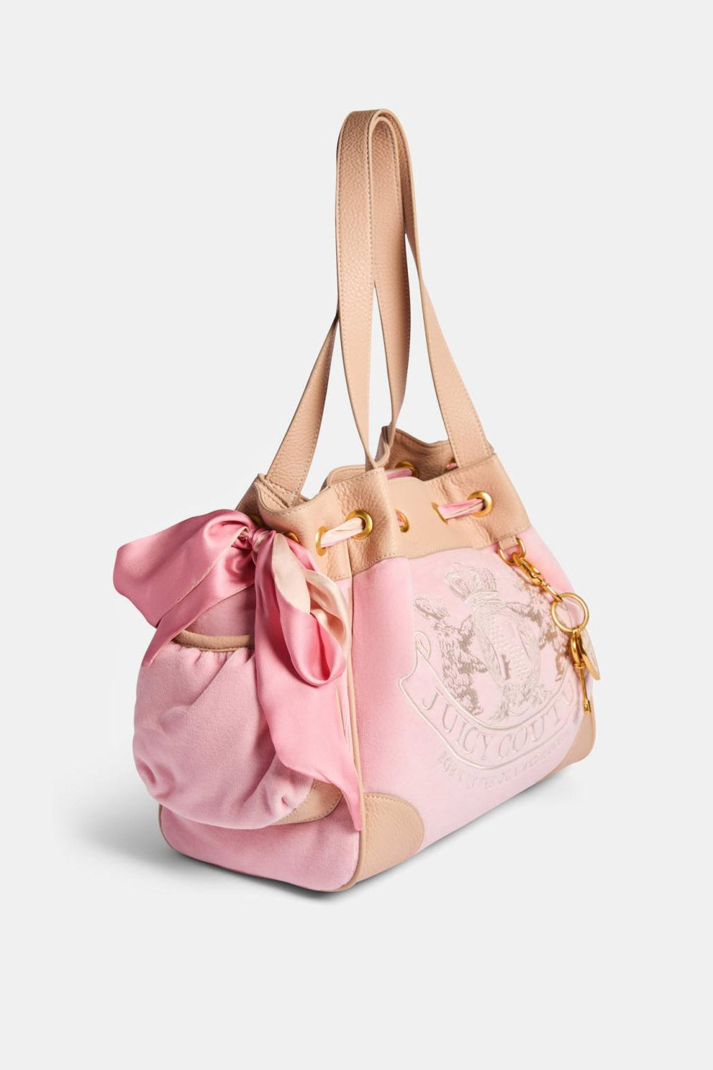 Daydreamer Samt Shopper - Juicy Pink
