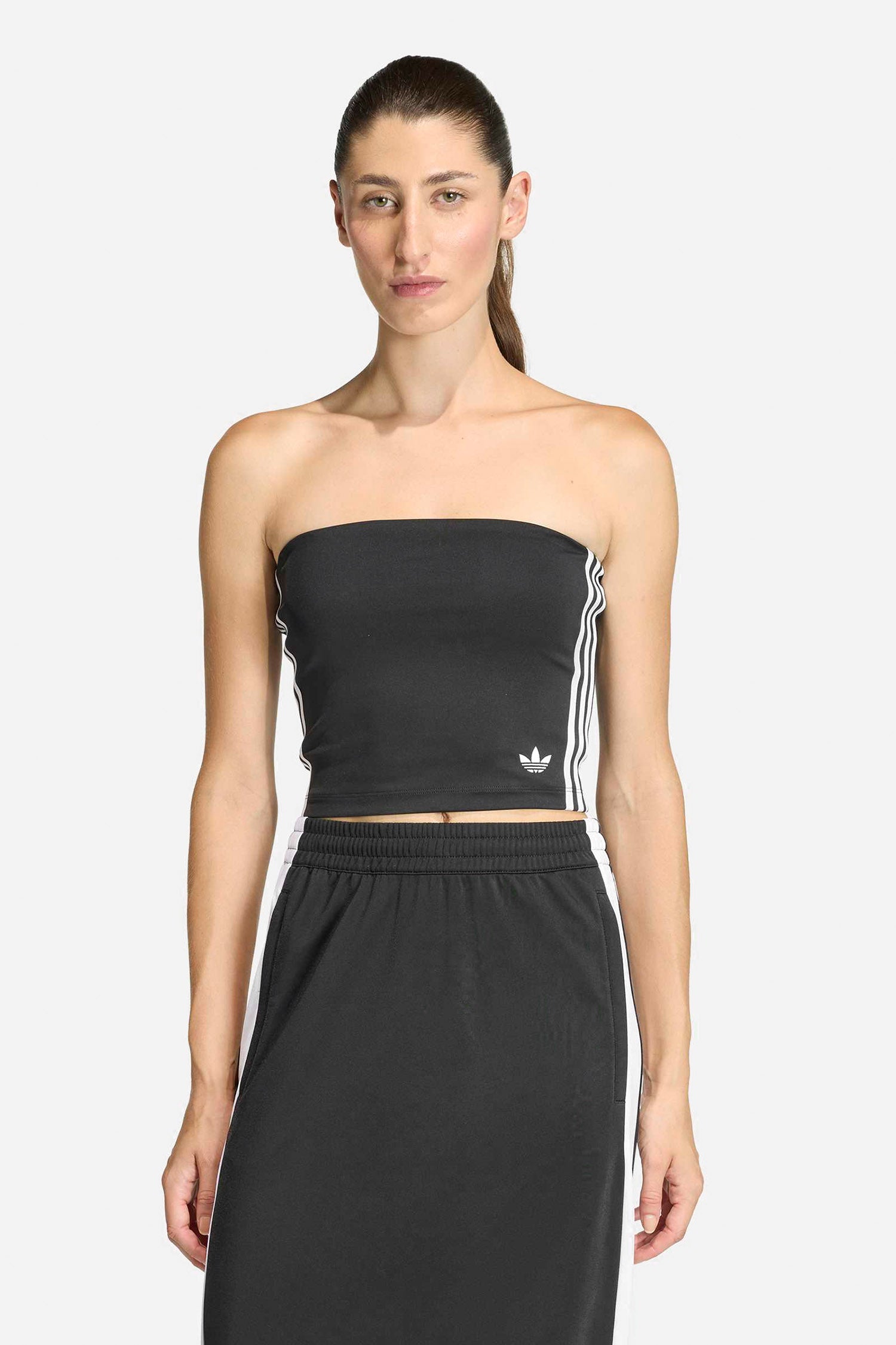 Bandeau Top - Black + White