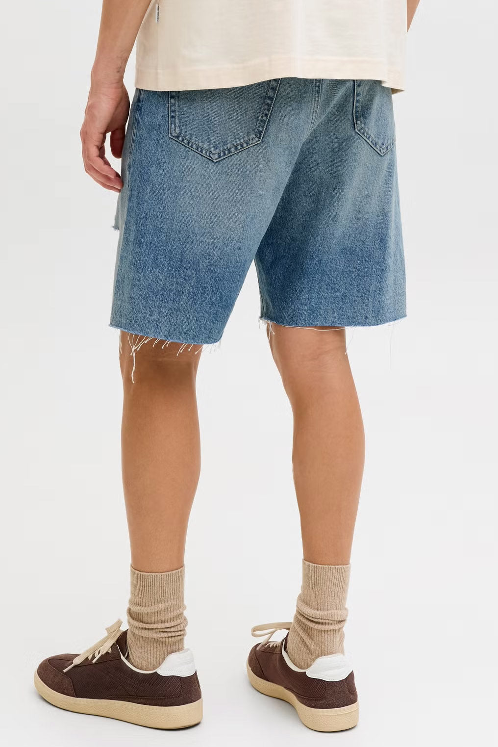 JJITONY JJCOOPER short in denim relaxed fit - Blue Denim