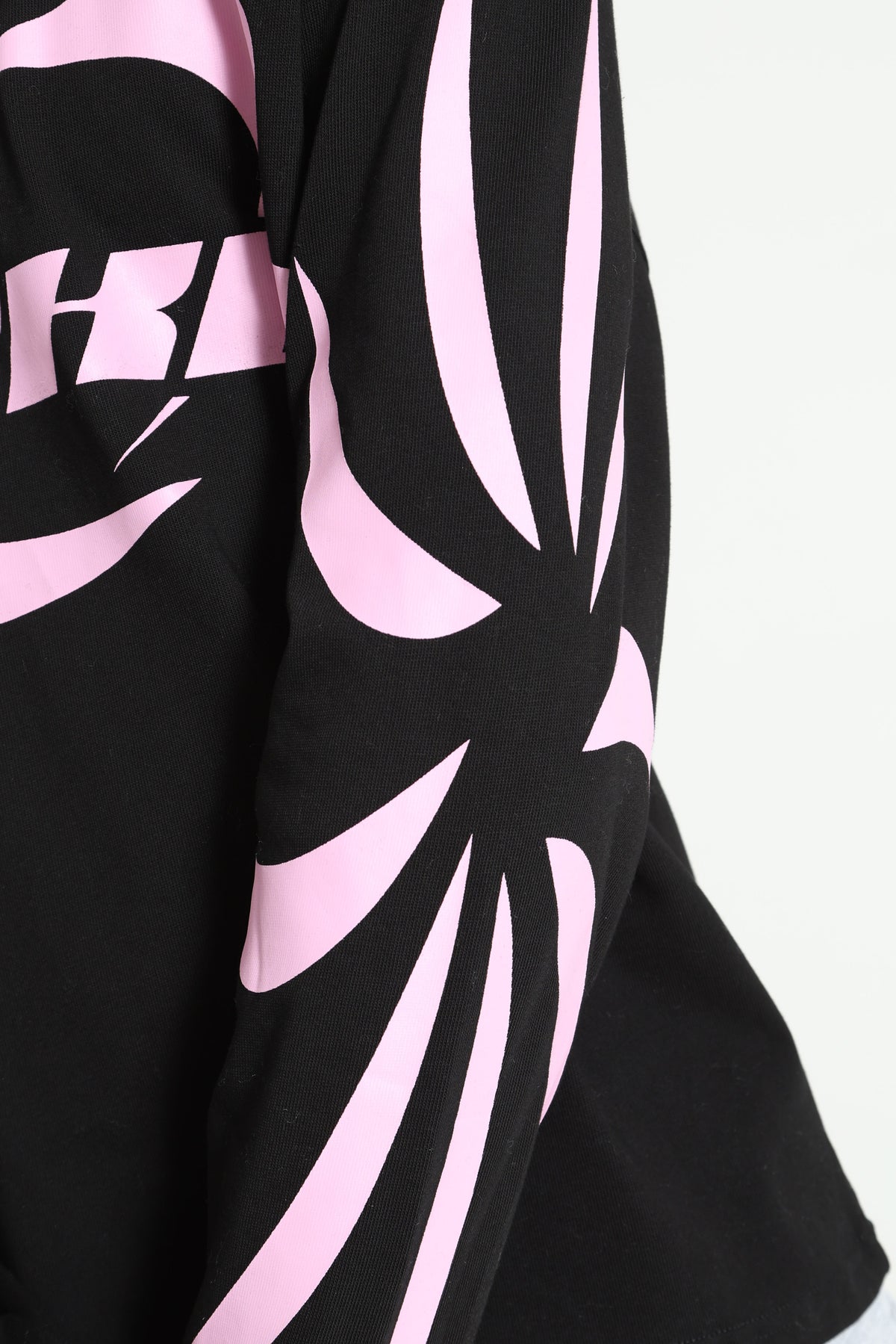 Langarmshirt - Schwarz + Rosa