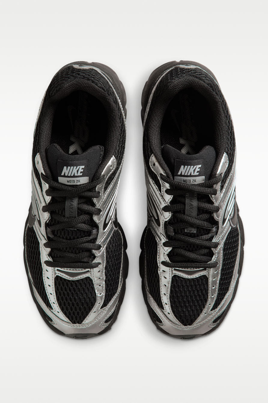 Air Max Moto 2K Sneaker - Black + Metallic Silver
