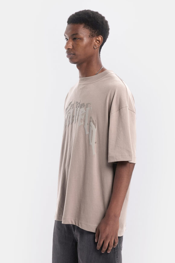 Aves Rhinestone Oversize T-Shirt - Cinder