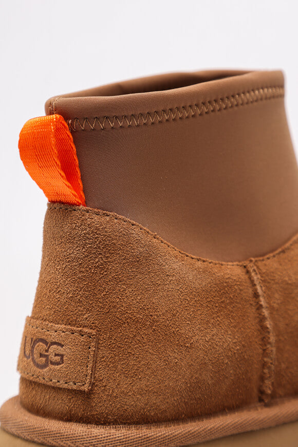 Classic Mini Dipper gefütterte Plateau Stiefelette - Chestnut