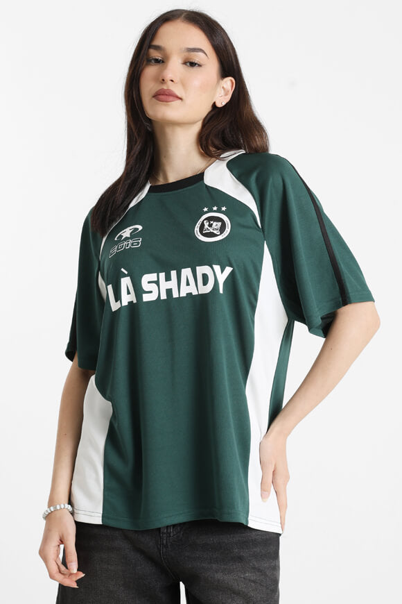 T-shirt oversize en maille - Vert foncé