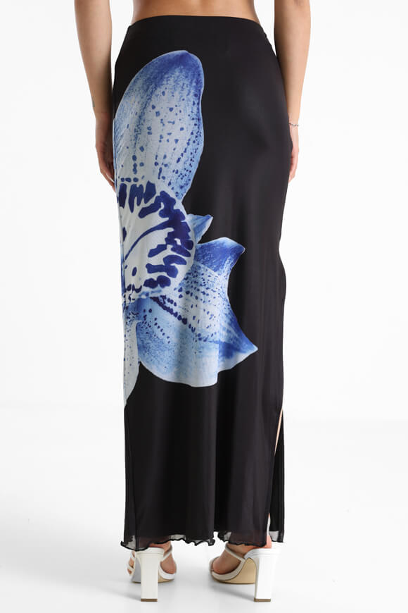 Maxi gonna a rete - nero