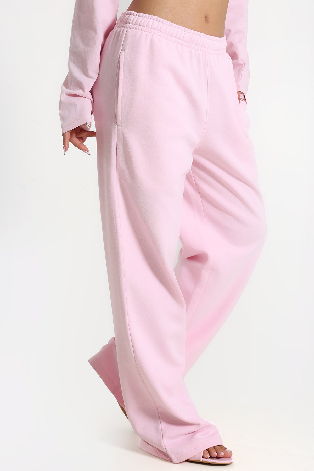 Pantaloni in felpa - Rosa