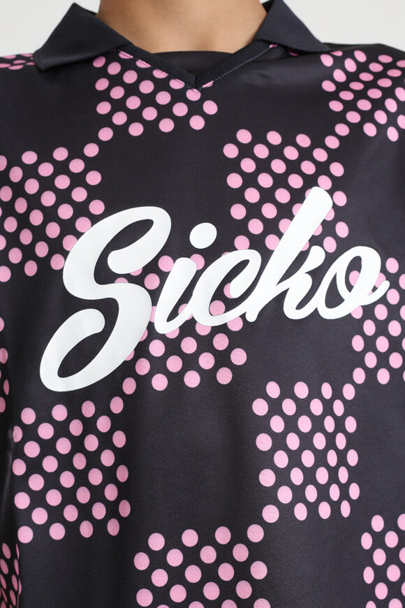 Poloshirt - Schwarz + Rosa