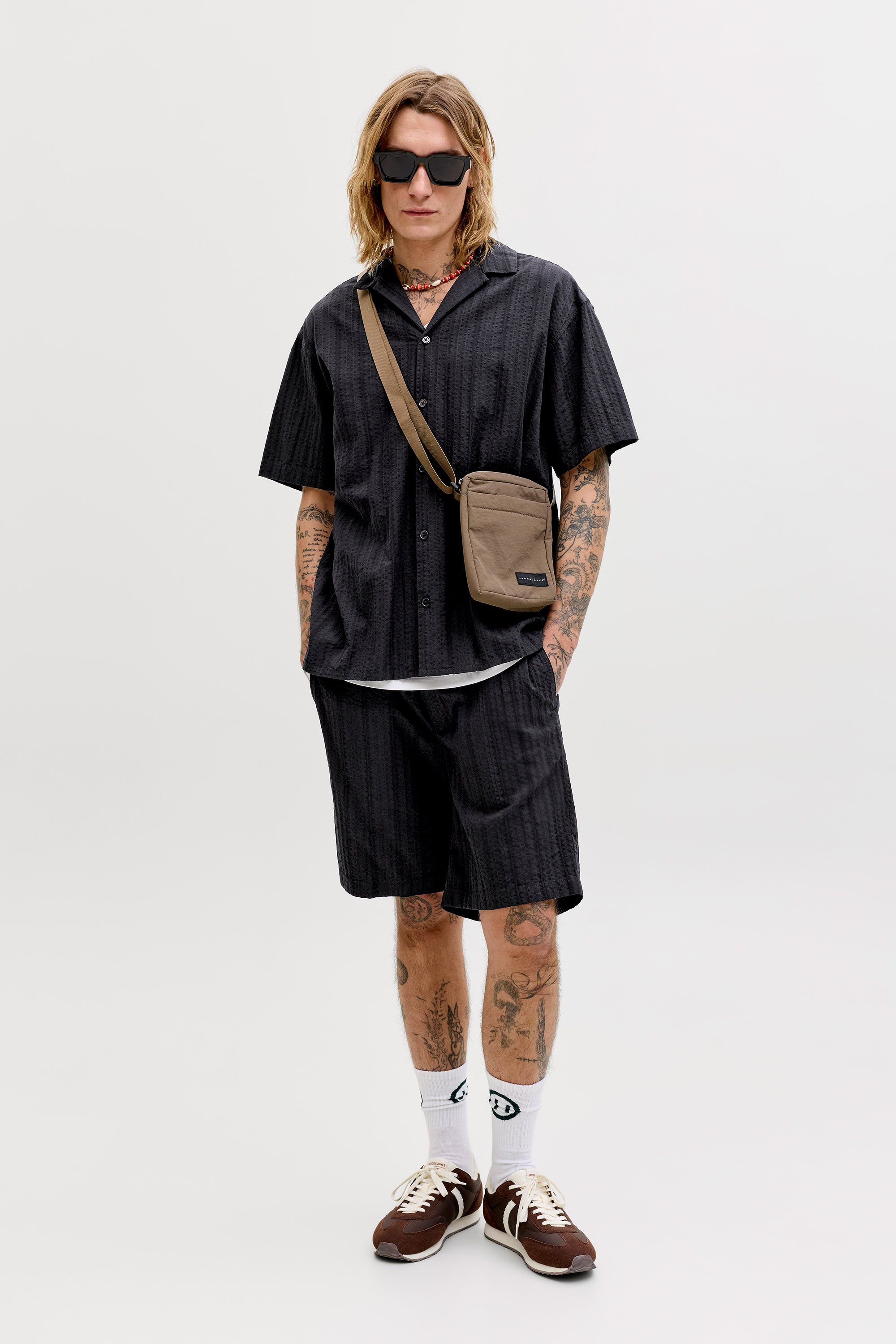 JPSTJAIDEN Strukturierte Shorts - Black